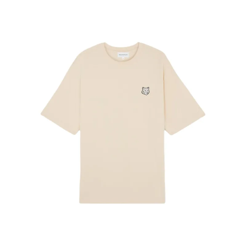 Maison Kitsune Bold Fox Head Patch Crewneck T Shirt-0