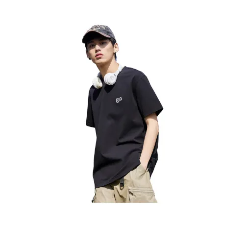 Tonlion T-Shirts Men Black