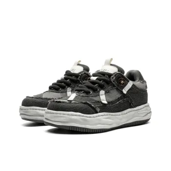 KUNGFUDEER Cool Play Collection Anti Slip Wear Resistant Low Top Skateboard Shoes Men's Denim Gray