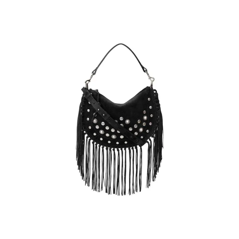 ISABEL MARANT Oskan Fringed Shoulder Bag-0