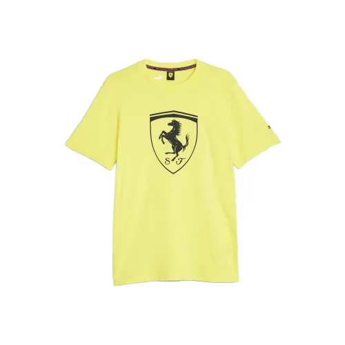 PUMA Scuderia Ferrari T Shirts Men Yellow
