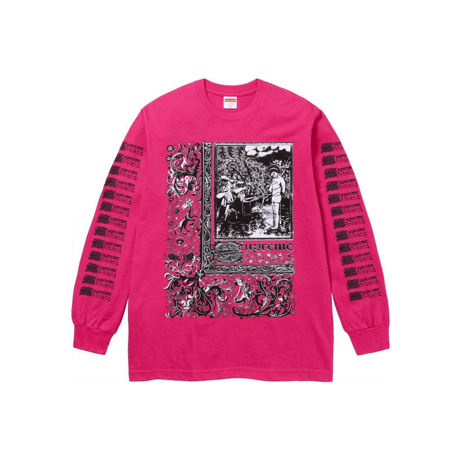 Supreme Saint Sebastian L/S Tee Marine Blue/Light Olive S Supreme Saint Sebastian L/S Tee Marine Blue/Light Olive S