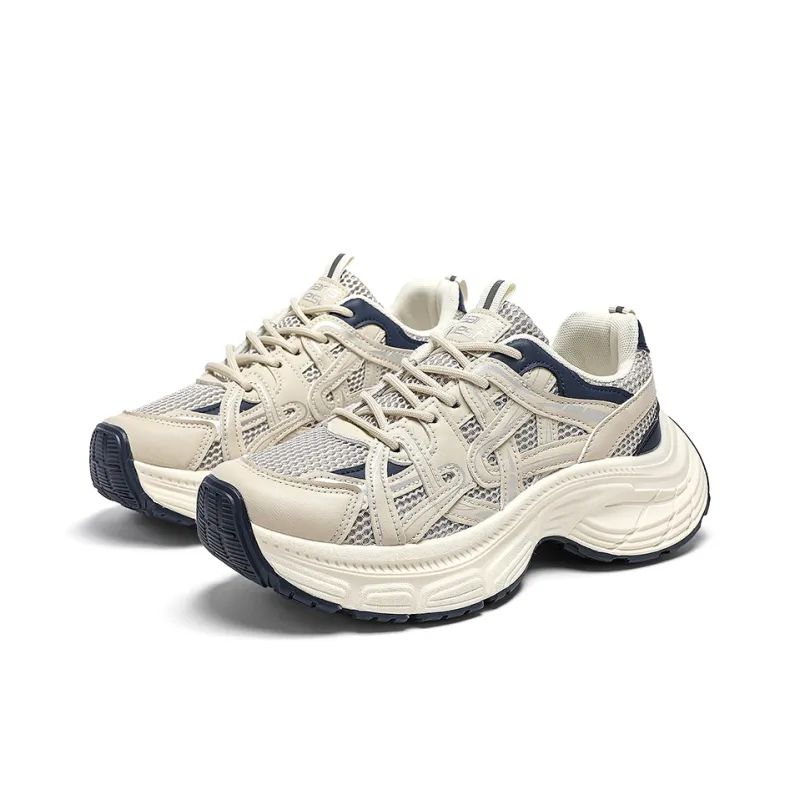 JEANSWEST Cushioning Height Increasing Lightweight Breathable Slip Resistant Low Top Chunky Sneakers Women's-10