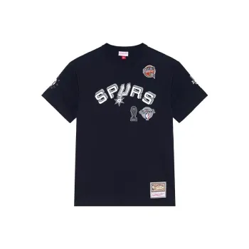 Mitchell & Ness x NBA Set in Sleeve T Shirt Unisex Black