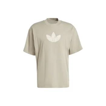 Adidas Originals Drop Shoulder Sleeve T Shirt Men's Silver Gray