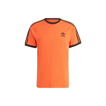 Adidas Originals Classics 3 Stripes T Shirts Men Orange