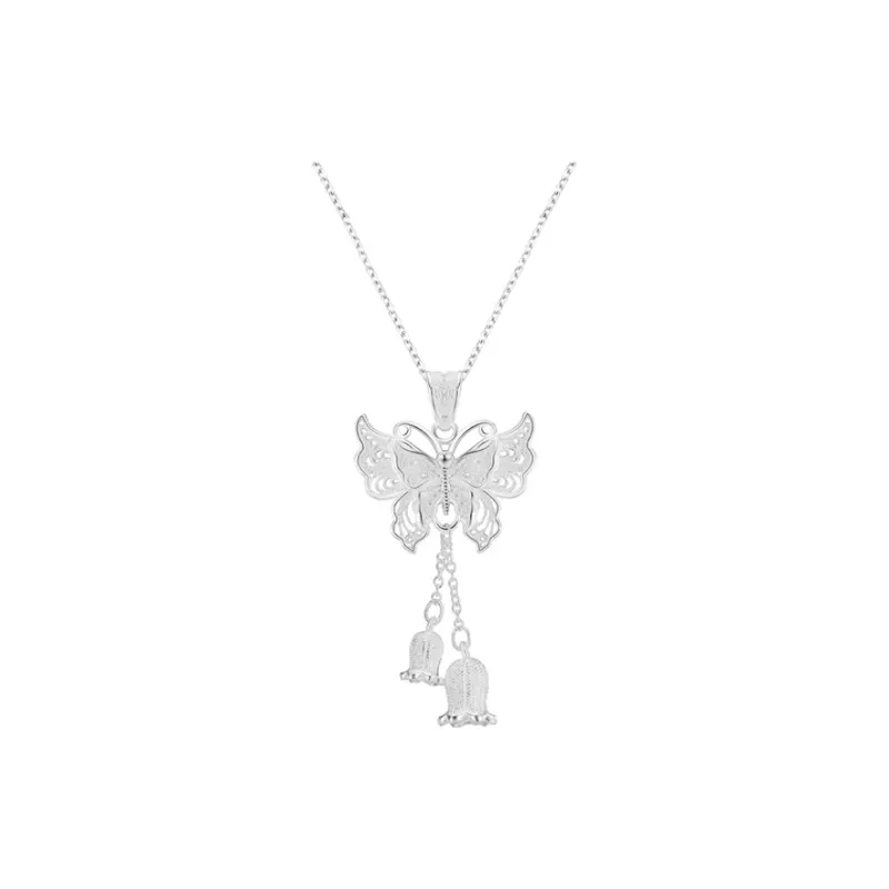 Ancient Jewelry S999 Fine Silver Necklaces Women's-0