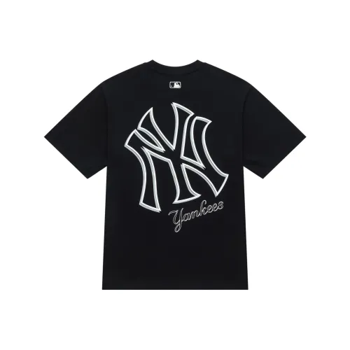 MLB Basic Logo Fashion Sports Collection T Shirt Unisex Black