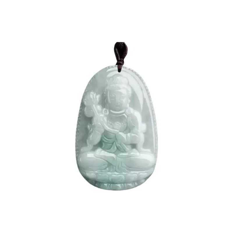 MY WORLD BEGINS AND ENDS WITH YOU Bean Type Jadeite Necklaces Unisex-11