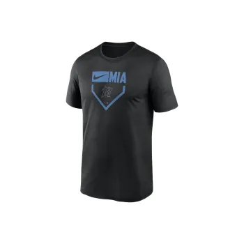 Nike Miami Marlins Home Plate Icon Legend T-Shirt Men's Black