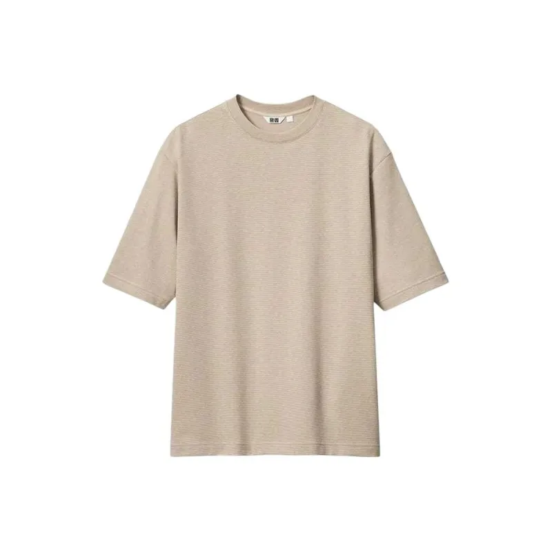 UNIQLO Regular T Shirt Men's Beige-0