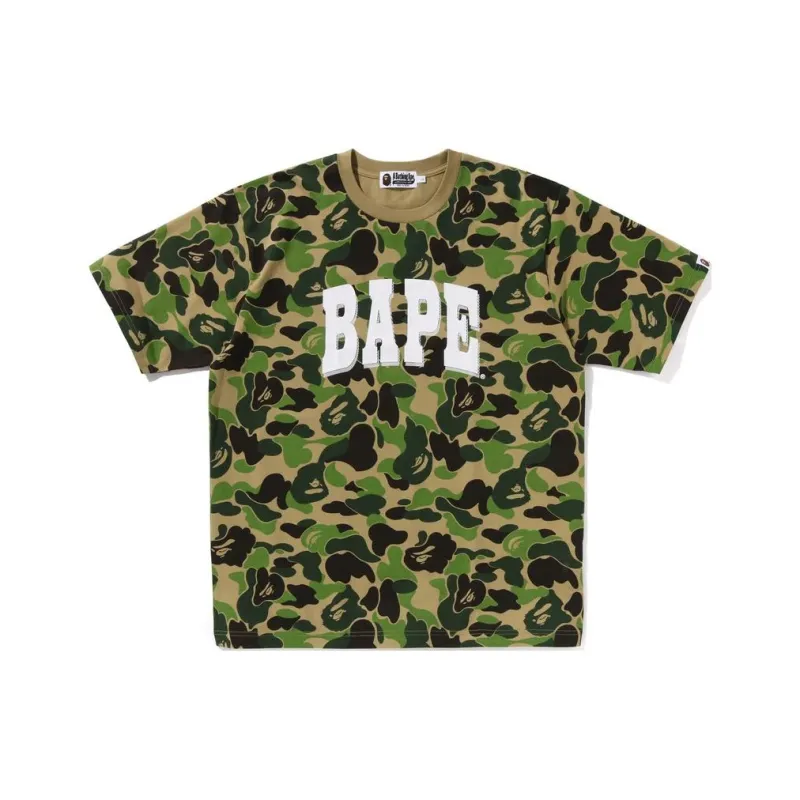 Bape Abc Camo Relaxed Fit Bape Logo Tee-1