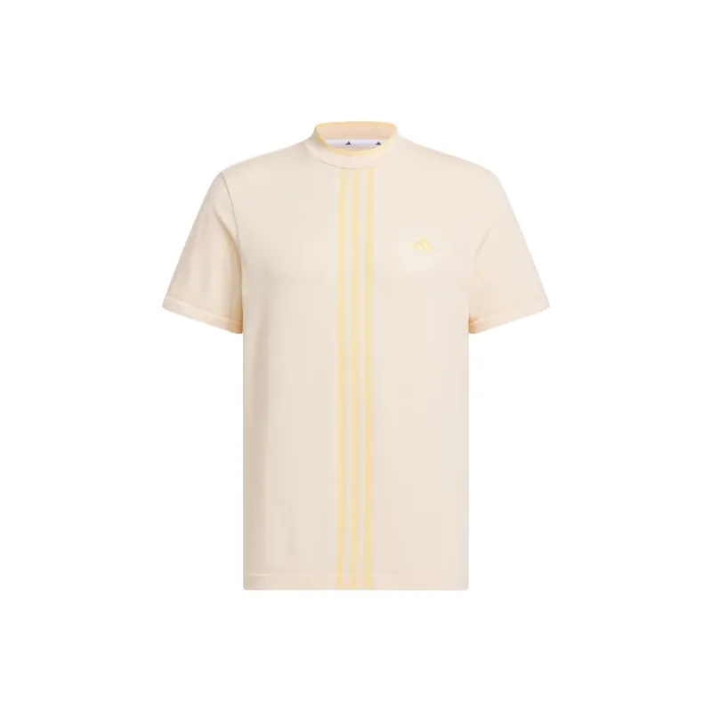 Adidas Primeknit Seamless Mock Shirt T Shirt Men's Apricot Yellow-0