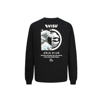EVISU The Great Wave And Kamon Cotton T shirt