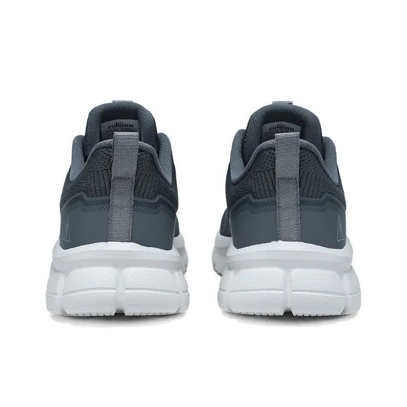 ZULIZ Sports Elderly Shoes Casual Shoes Men Low Top Gray/Carbon Gray-4