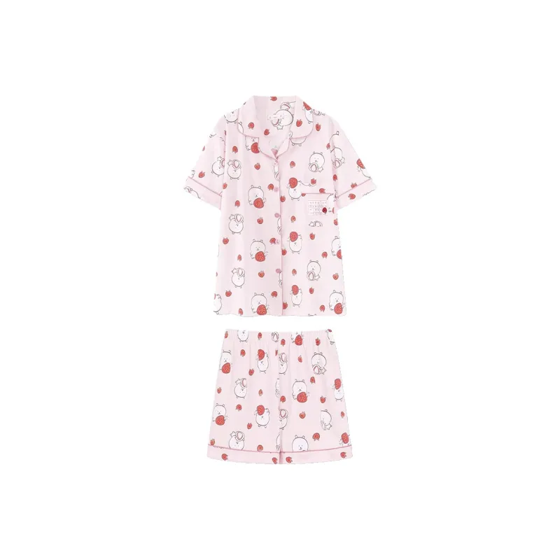 Maultiay Pajama Set Women's Pink-0