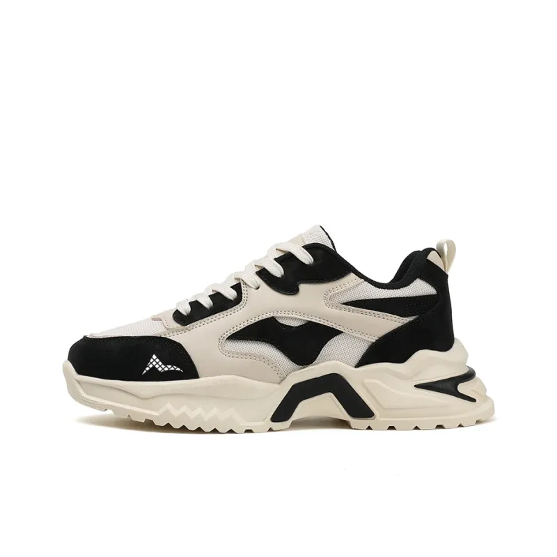 ATONGMU Chunky Sneakers Men Low Top Gray Blue/Beige Black/Beige Green-3