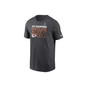 Nike Kansas City Chiefs 2023 AFC Champions Trophy Collection T-Shirt Men's Anthracite