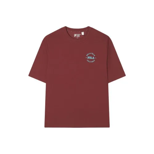 FILA T-Shirt Unisex Red Fox Brown