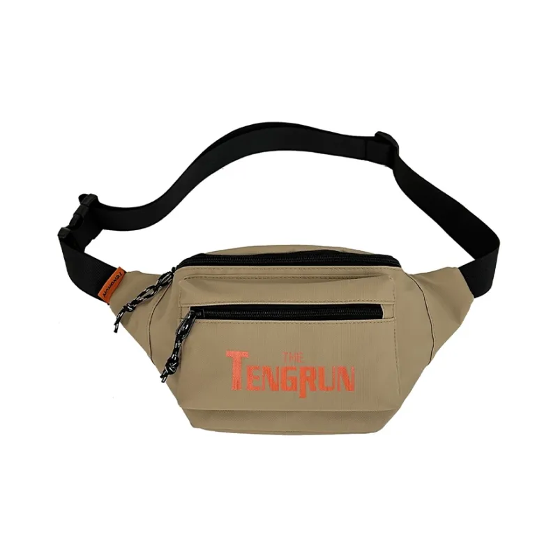 COLINS KEIRS Fabric Fanny Pack Regular Unisex Black/Khaki/Gray-12