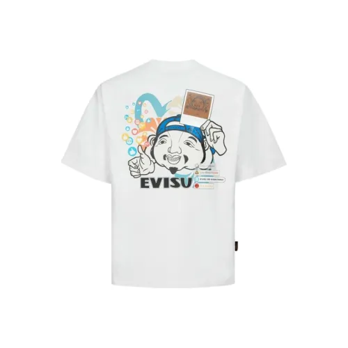 EVISU SS24 Godhead With Social Media Inspired Print Relax Fit T shirt