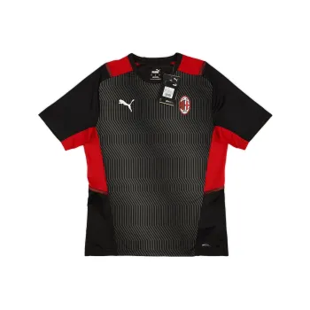 PUMA AC Milan T Shirt Men's Black Red Color Block