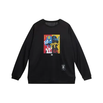 Wild Child Club x BEISHANGWA LIANMINGKUAN Raglan Sleeve T Shirt Basketball Jerseys Unisex Black