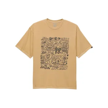 Vans Skool Doodle T Shirt T Shirt Men's Khaki