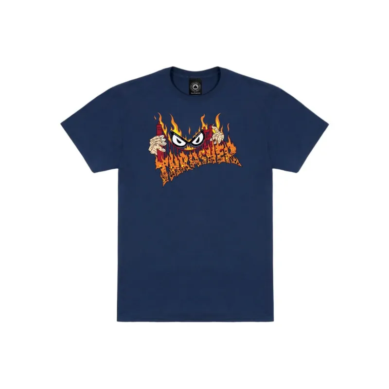 Thrasher T-Shirts Unisex Blue-0