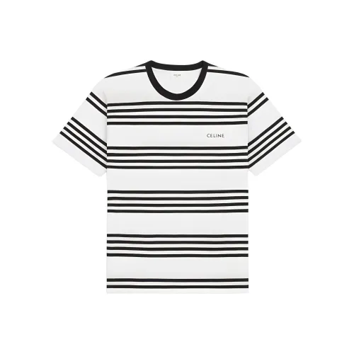 CELINE Loose T shirt In Striped Cotton Jersey