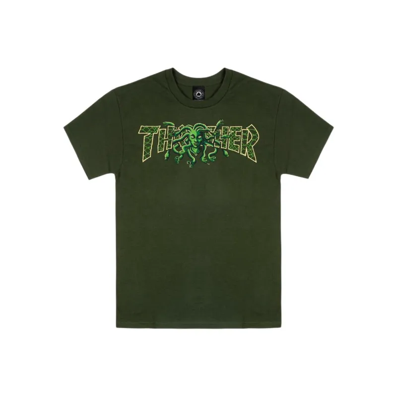 Thrasher T-Shirts Unisex Green-0