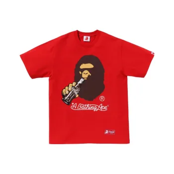 A BATHING APE X Coca Cola Ape Head Tee