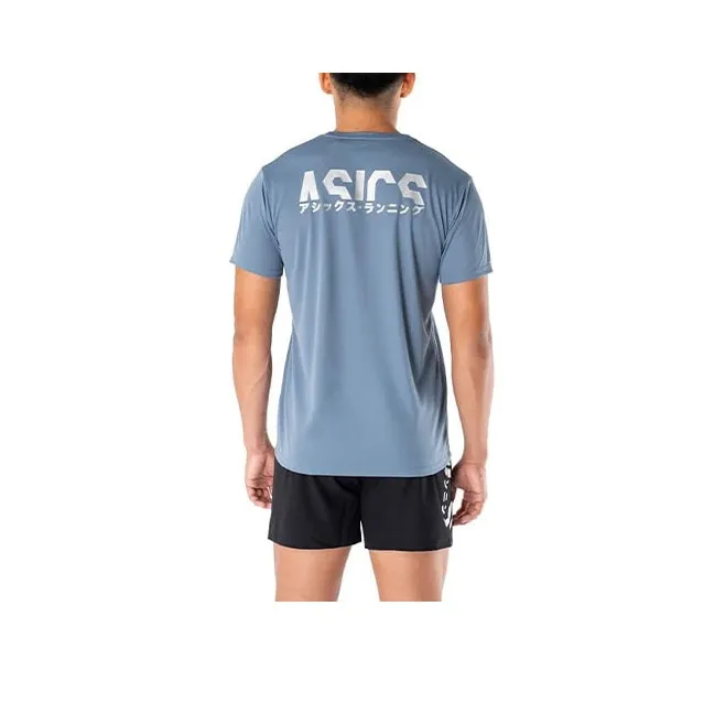 Asics KATAKANA SS TOP T-Shirt Men's Steel Blue-0