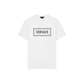 VERSACE Embroidered Logo Compact T Shirt