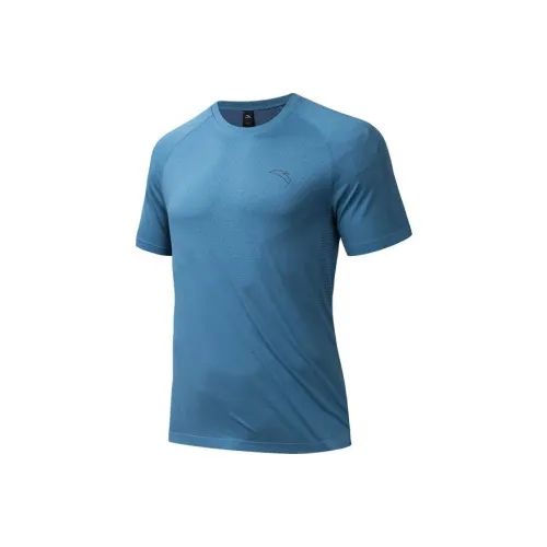 Anta Running Collection T Shirt Men's extended Light Blue