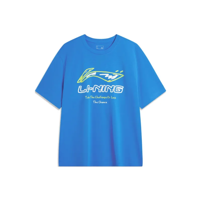 LiNing T Shirt Men's Dark Radiant Blue-0