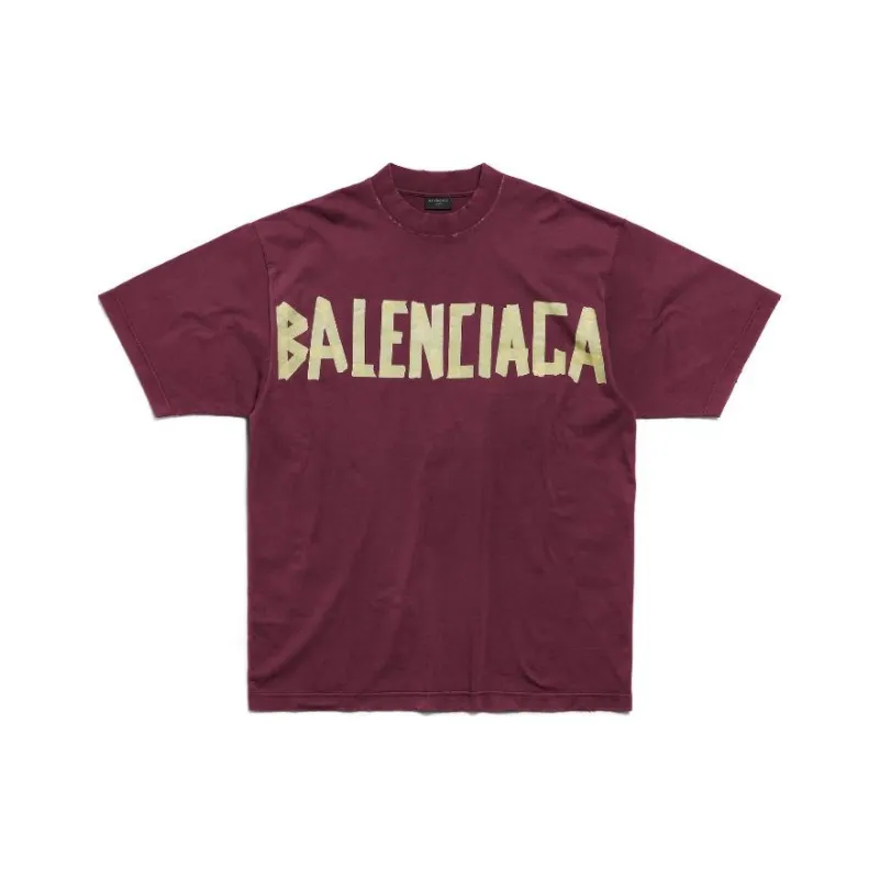 Balenciaga Tape Type Medium Fit T Shirt-0