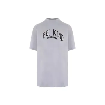 Balenciaga T Shirt Men's Gray Loose Fit Style