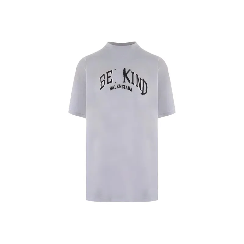 Balenciaga T Shirt Men's Gray Loose Fit Style-0