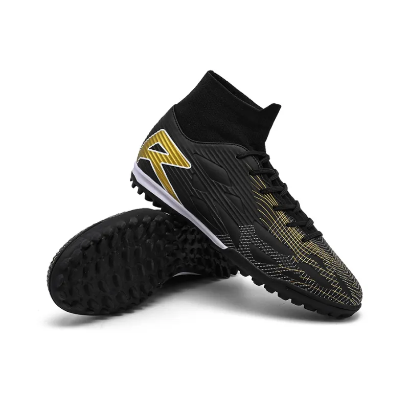 QIUTEXIONG FG Rubber Long Studs TF Rubber Broken Studs Soft Ground Firm Ground Slip Resistant Soccer Shoes Unisex-5
