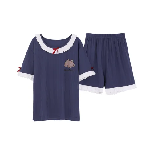 MADALLO Pajama Set Women's Navy Blue
