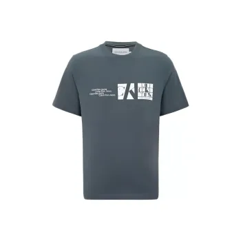 Calvin Klein T Shirts Men Blue Gray