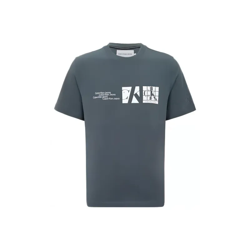 Calvin Klein T Shirts Men Blue Gray-0