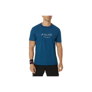 Asics Classic Graphic Tee T Shirt Men's Blue