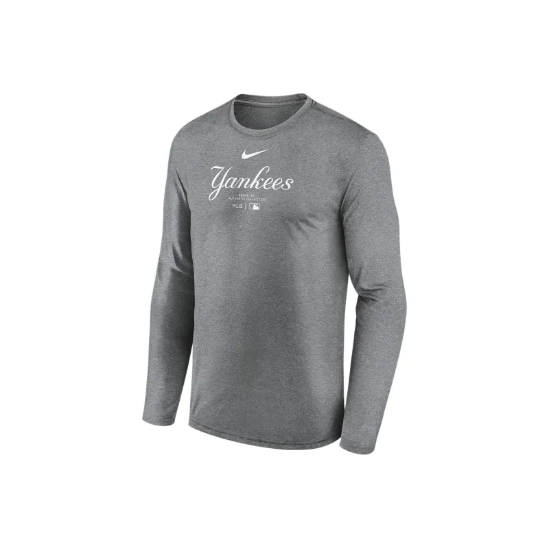 Nike New York Yankees Authentic Collection Practice T-Shirt Men's Dark Gray-0