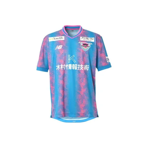 New Balance T-Shirts Men Blue