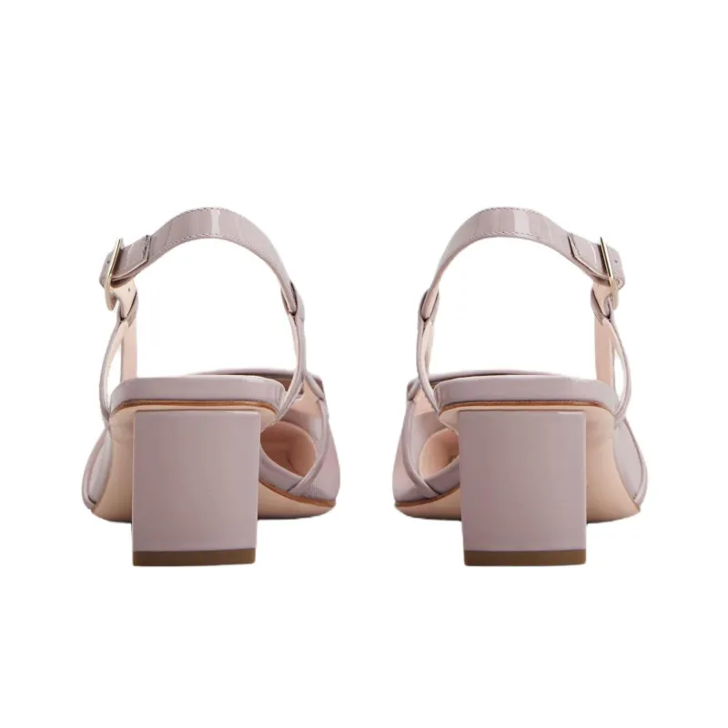 Roger Vivier Belle Vivier Block Heel High Heels 4.5cm Women's Purple-5