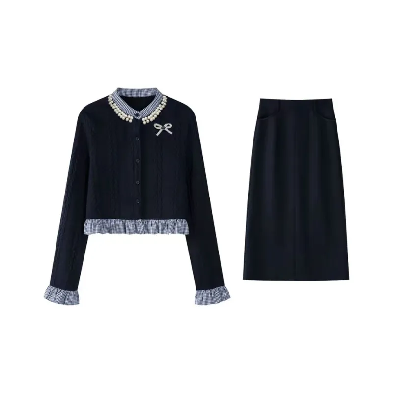 PUREIDOL Skirt Set Women's Blue-1