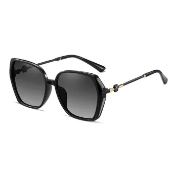 PRETTYALLUSION PC Metal Irregular Shape Sunglasses Women's