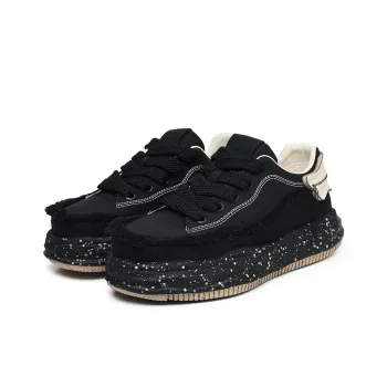 MODENGPAN Wear Resistant Lightweight Breathable Support Height Increasing Low Top Skateboard Shoes Unisex